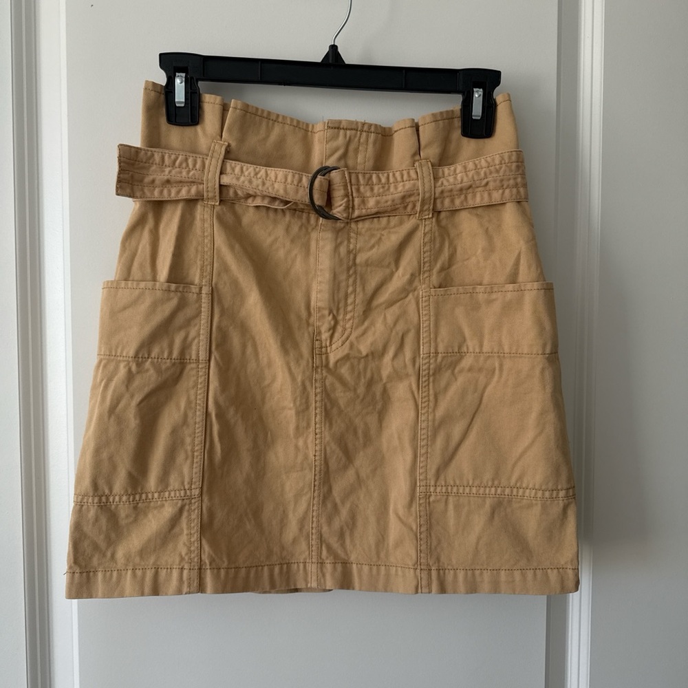 Wild Fable Tan Mini Skirt with Belt
